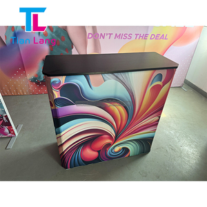 White Acrylic Luminous <b>Table</b> Board Simple Assembly Light Box <b>Display</b> for Trade Show Reception & Exhibitions Activities - Product Image 1
