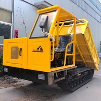 Mini-transporteur chenillé de 3 tonnes avec démarreur électrique, chargeur frontal et chargeur de tracteur, moment de charge élevé