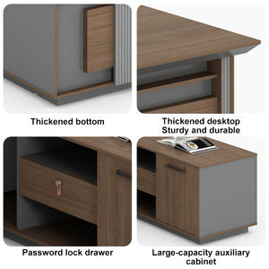 Ofis mobilyaları patron masası yönetici masası ceo'su lüks masa değişti sol ve sağ yönetici ofis masası - Product Image 4