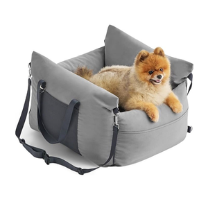 Bon marché Housse de siège arrière pour animaux de compagnie étanche Portable voyage petit chien <span class=keywords><strong>voiture</strong></span> <span class=keywords><strong>rehausseur</strong></span> accoudoir central Console siège avec ceinture - Product Image 1