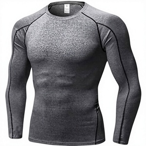 Men's Compression Long Sleeve Performance Shirt Premium Quick Dry Compression Base <b>Layer</b> <b>Top</b> Men's Athletic Compression Training - Product Image 1