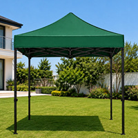 Tente de réception pliante 2x2 en acier robuste et tissu Oxford, abri d'extérieur pour événements et salons professionnels, imperméable et coupe-vent, fabricant chinois