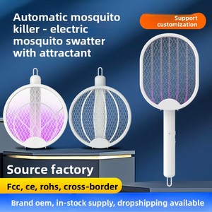 Matamosquitos Eléctrico Plegable de Pared para Uso Doméstico, Batería Integrada USB, Multifuncional 4 en 1, Mata Mosquitos de Escritorio - Product Image 3