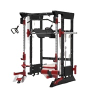 ASJ-S114A commercial tout-en-un Power Rack Gym Fitness Equipment Multi Functional Smith Squat Rack Machine pour un usage domestique