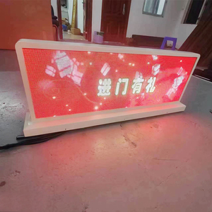 Độ sáng cao P4 ngoài trời không thấm nước quảng cáo taxi mái Màn hình <span class=keywords><strong>LED</strong></span> cho xe ô tô 4G/5G Wifi GPS - Product Image 2