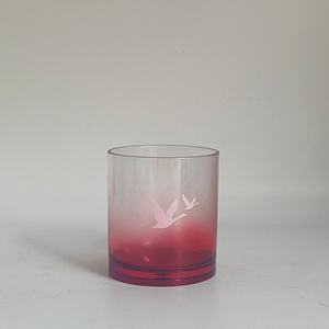 Sıcak satış kalın kullanımlık degrade renkli buzlu viski plastik kaya fincan kuş desen Bar Pub düğün kullanımı için - Product Image 2