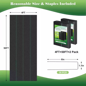 020 Weed Barrier Fabric Black 100x50cm Permeable Eco-Friendly Garden Netting For Orchard Fruit <b>Trees</b> - Product Image 2