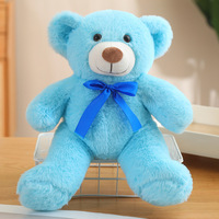 Nouveauté Ours en peluche cinq couleurs personnalisé en gros avec nœud Ours en peluche animaux doux