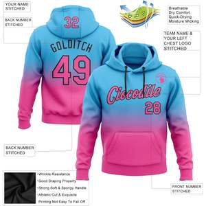 LTOCMKIY, sudadera de béisbol con degradado personalizado, sudadera deportiva transpirable con número de nombre cosido para hombres, mujeres y jóvenes - Product Image 2