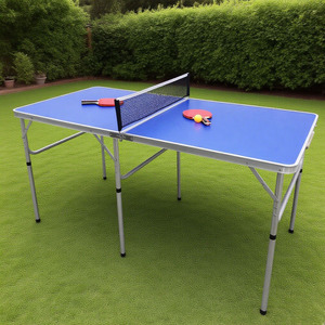 Mesa de Picnic Plegable Moderna y Ligera Tipo Caja, Ideal para Exteriores, Mesa de <span class=keywords><strong>Ping</strong></span> Pong para Patio, Gran Venta - Product Image 1