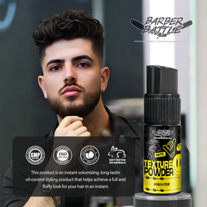 Cpnp gmpc msds gpsr ร้านตัดผมไม่เหนียวเหนอะหนะดูดซับน้ำมันและรีเฟรชผมปริมาณผงเนื้อผงสำหรับผู้ชายไม่มีฉลาก - Product Image 4