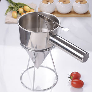 Soporte <span class=keywords><strong>para</strong></span> galletas de acero inoxidable y embudo de confitería Accesorios <span class=keywords><strong>para</strong></span> hornear de metal <span class=keywords><strong>para</strong></span> herramienta de pastelería y pan - Product Image 5