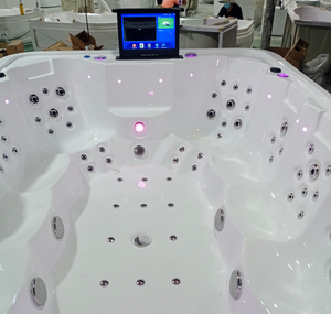 <span class=keywords><strong>Spa</strong></span> de Masajes Exterior de Diseño Moderno Integrado para 10 Personas con Cromoterapia, Iluminación LED y TV para un <span class=keywords><strong>Oasis</strong></span> en el Patio Trasero - Product Image 4