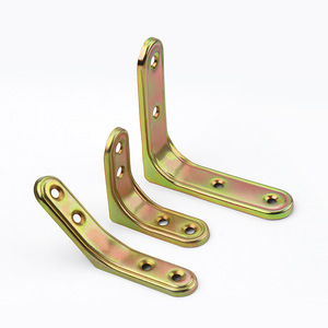 Galvanized Corner Brackets L-Shaped 90 Degree Right Angle Furniture Hardware Support For Cupboard Connectors - Product Image 2