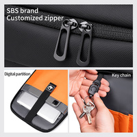 Sac à Dos Homme Ultra-Fin et Léger FENRUIEN pour Ordinateur Portable 16 Pouces, Imperméable, Sac d'École Étudiant Décontracté, Voyage de Rue