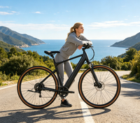 Vélo électrique YANGOR avec cadre en aluminium, moteur 36V 250W, batterie 10.4Ah, capteur de couple, autonomie 60KM, livraison rapide depuis l'UE