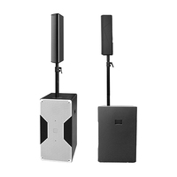 8Ohm 123dB impermeable Line Array altavoz alimentado DSP Mini columna activa Line Array altavoces