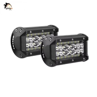 Phare de travail LED 5 pouces 84W 6000K, barre LED pour voiture, feux antibrouillard 90W pour voitures, camions, remorques, SUV, 4x4, ATV, 4WD, moto, accessoires tout-terrain