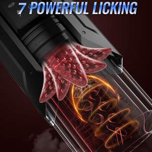 Masturbateur masculin étanche AI Sync avec 7 modes de succion, de poussée et de rotation et 7 modes de léchage, Pocket Pussy, jouet sexuel pour hommes - Product Image 1