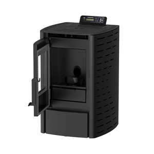 Poêle à granulés de bois portable moderne de 6 kW, design européen, en fer et en acier, pour une utilisation en intérieur dans le salon, la villa, l'hôtel - Product Image 5