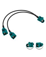 Câble d'extension coaxial bleu C mâle à femelle Fakra 15m pour automobile à utiliser avec des caméras