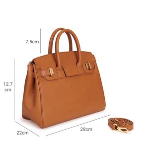 Sacs fourre-tout pour femmes en cuir PU vegan de créateur de mode personnalisés Poignée supérieure Lychee Fermeture classique Étanche Luxe - Product Image 2