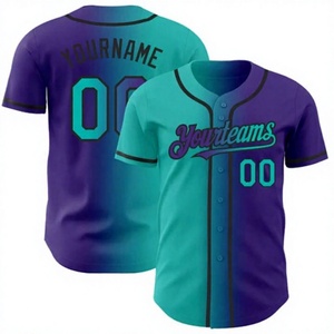 Maillot de baseball personnalisé Yourteams 00, impression sublimée sur le devant, unisexe, adulte, manches courtes, respirant, séchage rapide, polyester, sport - Product Image 5