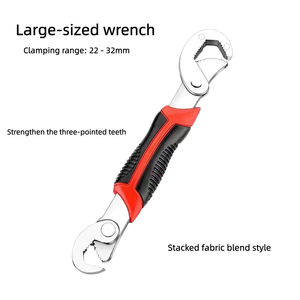 Bán nóng thép carbon cao mở lớn 6-32mm Số liệu có thể điều chỉnh cờ lê hai đầu ratcheting tay cầm chống trượt tự làm - Product Image 5