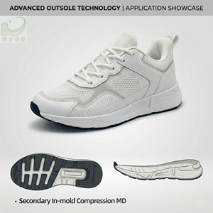 Suola per Scarpe da Corsa WL ad Alta Elasticità con Base MD e Patch Antiscivolo in TPR, Modello 8093-2 - Product Image 2