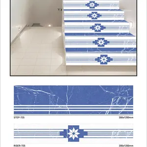 Top Quality Cheap Price Nosing Marble Stair Step Ceramic Porcelain Tiles 1000x300mm for Qatar America Senegal Africa Oman UK USA