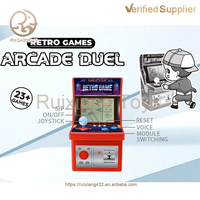 Consola de Juegos Educativa Portátil Mini para Niños, Consola de Juegos Electrónica Retro Clásica con Juegos de Presión de Dedos