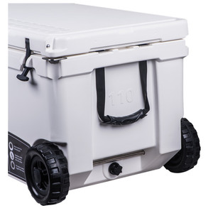 Glacière portable 100L avec roues pour le stockage des aliments, idéale pour le camping et les aventures en plein air - Product Image 5