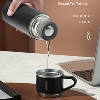 Offre Spéciale – Tasse Thermos Isotherme en Acier Inoxydable 304 avec Trois Couvercles, Design Moderne, Grande Capacité, Double Paroi, Idéale pour la Maison et les Entreprises, Coffret Cadeau