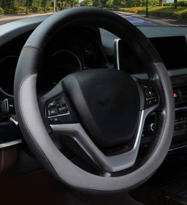 Accesorios interiores para coche, <span class=keywords><strong>Funda</strong></span> de cuero impermeable y a prueba de polvo para <span class=keywords><strong>volante</strong></span> - Product Image 6