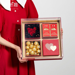 Decorazione del bouquet in acrilico trasparente confezione <span class=keywords><strong>regalo</strong></span> a <span class=keywords><strong>sorpresa</strong></span> vuota di san valentino confezione <span class=keywords><strong>regalo</strong></span> a <span class=keywords><strong>sorpresa</strong></span> d'amore - Product Image 4