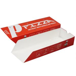Thickened Disposable Rectangular <b>Pizza</b> Packaging <b>Box</b> for One Person Snack <b>Box</b> - Product Image 1