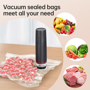 Scelleuse sous vide portable R-PACK - Rechargeable, à commande d'une seule touche pour garder les aliments frais n'importe où (Noir) - l'aspirateur portable R-PACK - Product Image 4