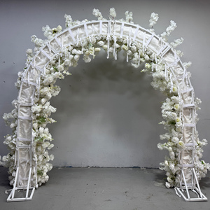 Arche de mariage écologique MTY-Top, fournisseur OEM, cadre pliable personnalisé en tissu de soie, hauteur 7-8 pieds, pour décoration d'événements commerciaux - Product Image 5