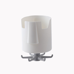 خزانة بلاستيكية متعددة الوظائف من طبقة واحدة منظم معلق رف نظارات خطاف دوار للتعليق على الجدار لغرفة المعيشة - Product Image 1