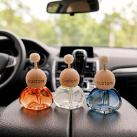 Diffuseur de parfum pour voiture, design unique, logo personnalisé, flacon en verre vide de 12 ml pour huiles essentielles, à clipser sur la grille d'aération