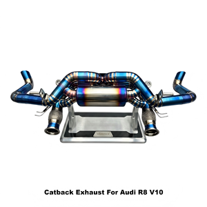 Système d'échappement Catback Vortex léger en titane bleu brûlé pour Audi R8 V10 2024-2025, spécifications piste, système de course - Product Image 1