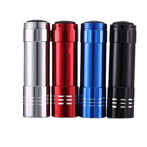 Mini Aluminum Alloy 9 LED Flashlight Lanyard Lettering Custom Logo Outdoor Torch <b>Light</b> WITH <b>Rope</b> - Product Image 4