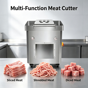 Procesador <span class=keywords><strong>de</strong></span> Carne Comercial <span class=keywords><strong>de</strong></span> Acero Inoxidable para <span class=keywords><strong>Kebab</strong></span>, Función Automática para Cortar en Tiras, Rebanar y Picar Carne <span class=keywords><strong>de</strong></span> Res y Pechuga <span class=keywords><strong>de</strong></span> Pollo, Alta Capacidad - Product Image 3