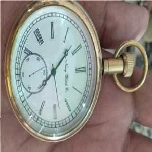 Reloj de bolsillo de latón de 2 \ "estilo antiguo americano náutico vintage, relojes de metal coleccionables de movimiento de cuarzo - Product Image 6