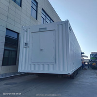 Centre de données conteneurisé certifié CE ISO, 20 et 40 pieds, avec refroidissement AC N+1 pour l'automatisation industrielle