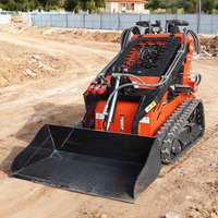 Mini-chargeuse sur chenilles diesel Kubota Euro 5 EPA avec broyeur forestier et tondeuse à gazon