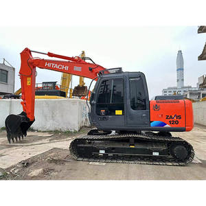 Excavadora Hitachi de segunda mano de tamaño mediano Boutique ZX120 Excavadora de movimiento de tierras de segunda mano original japonesa - Product Image 1