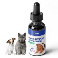 Supplément à base de plantes pour chardon-Marie pour chiens et chats Gouttes liquides de soutien et de désintoxication du foie
