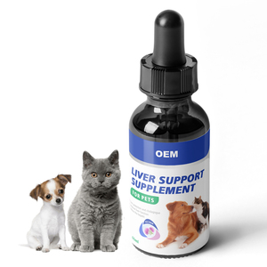 Suplemento de hierbas de cardo mariano para perros y gatos Soporte hepático y gotas líquidas de desintoxicación - Product Image 3