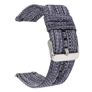 <span class=keywords><strong>Bracelet</strong></span> de montre à dégagement rapide en toile tissée, compatible avec les montres intelligentes Samsung Huawei, <span class=keywords><strong>bracelet</strong></span> de remplacement - Product Image 3